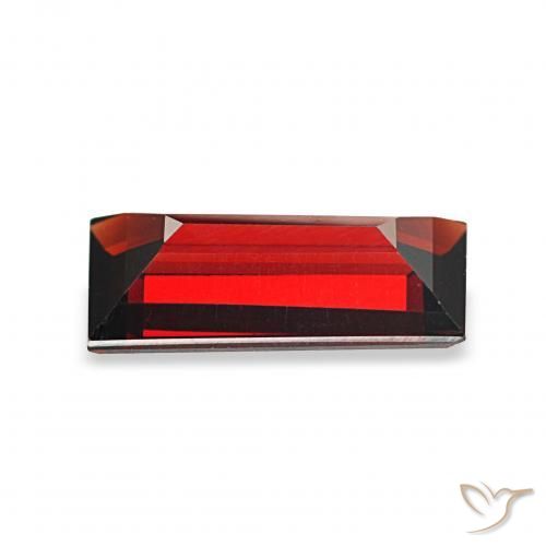 Granada Almandina Vermelho escuro Natural 1.60ct, baguete, VVS