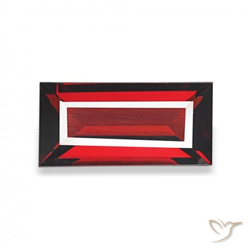 Granada Almandina Vermelho Sangue Profundo Natural 1.61ct, baguete, VVS