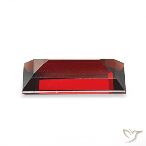 Granada Almandina Vermelho Sangue Profundo Natural 1.61ct, baguete, VVS