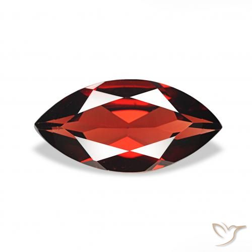 Granada Almandina Vermelho escuro Natural 1.79ct, Marquesa, VVS