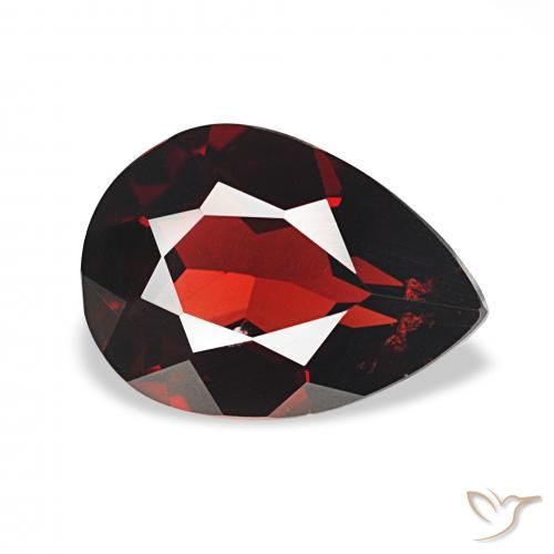 Granada Almandina Vermelho escuro Natural 2.31ct, Formato de pêra, VS