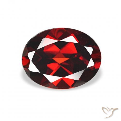 Granada Almandina Vermelho Sangue Profundo Natural 2.40ct, oval, VS
