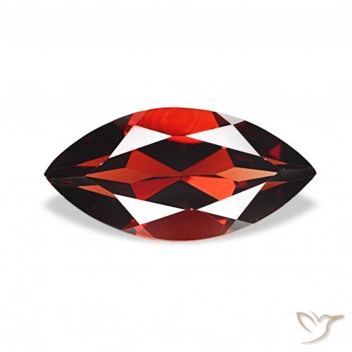 Granada Almandina Vermelho escuro Natural 1.96ct, Marquesa, VVS