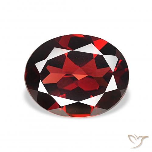 3.78ct Vermelho escuro Granada Almandina, oval, VVS