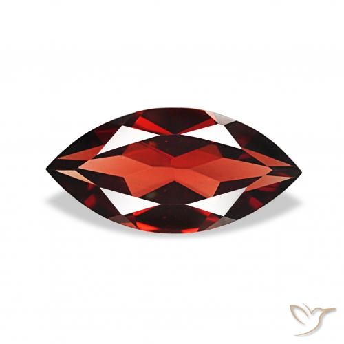 Granada Almandina Vermelho escuro Natural 1.93ct, Marquesa, VVS