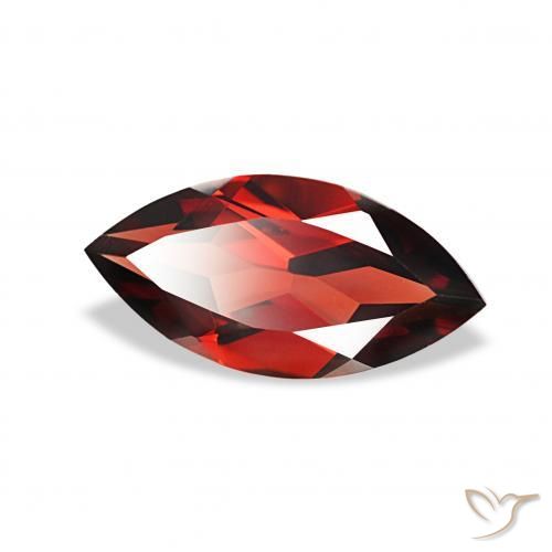 Granada Almandina Vermelho escuro Natural 1.93ct, Marquesa, VVS