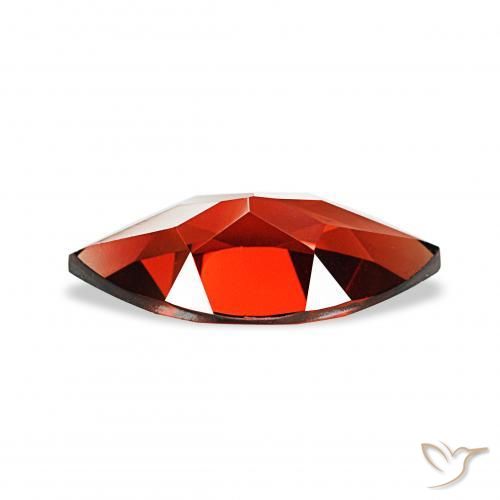 Granada Almandina Vermelho escuro Natural 1.93ct, Marquesa, VVS