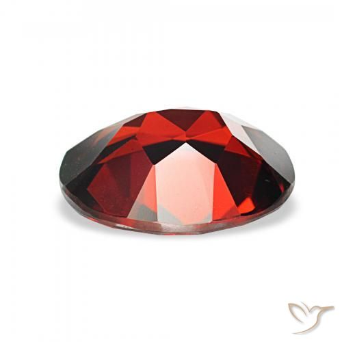 Granada Almandina Vermelho escuro Natural 3.00ct, oval, VVS