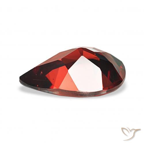 Granada Almandina Vermelho escuro Natural 3.11ct, Formato de pêra, VVS