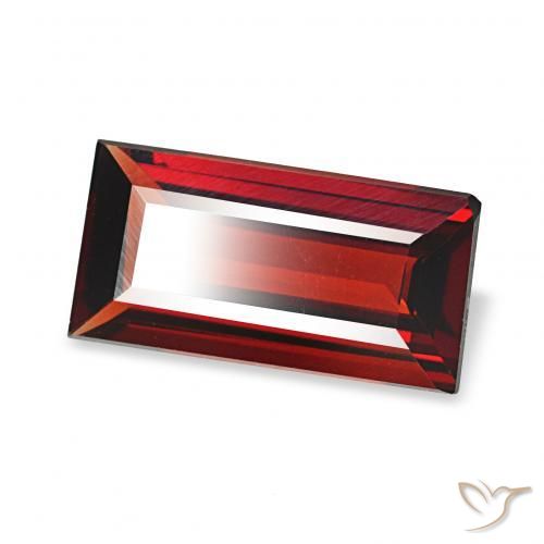 Granada Almandina Vermelho escuro Natural 1.53ct, baguete, VVS