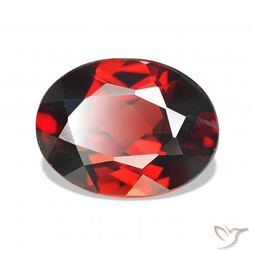 Granada Almandina Vermelho escuro Natural 2.00ct, oval, VVS