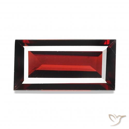 Granada Almandina Vermelho escuro Natural 1.67ct, baguete, VVS