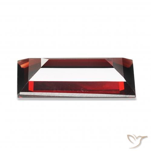 Granada Almandina Vermelho escuro Natural 1.67ct, baguete, VVS