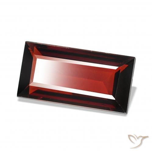 Granada Almandina Vermelho escuro Natural 1.59ct, baguete, VVS