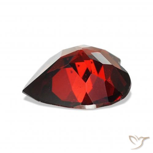 Granada Almandina Vermelho escuro Natural 1.55ct, Coração, VVS-VS