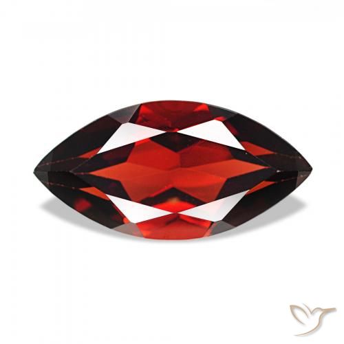 2.11ct Vermelho Sangue Profundo Granada Almandina, Marquesa, VVS