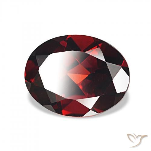 Granada Almandina Vermelho escuro Natural 1.94ct, oval, VVS