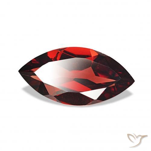 Granada Almandina Vermelho escuro Natural 1.81ct, Marquesa, VVS