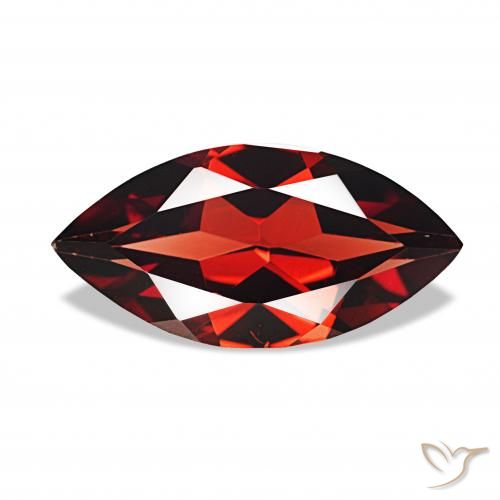 1.97ct Vermelho Sangue Profundo Granada Almandina, Marquesa, VVS
