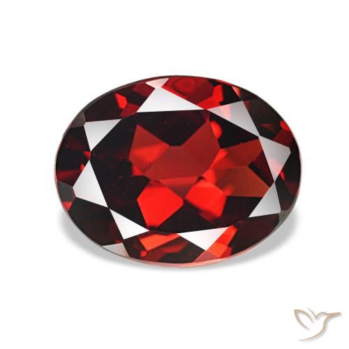 2.20ct Vermelho Sangue Profundo Granada Almandina, oval, VVS