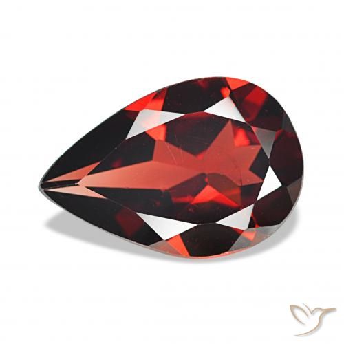 2.83ct Vermelho Sangue Profundo Granada Almandina, Formato de pêra, VS
