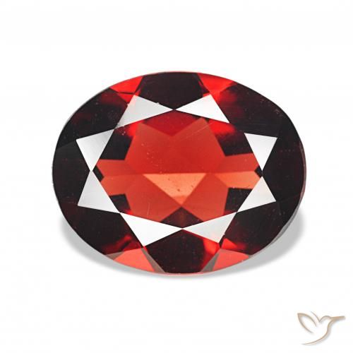 3.41ct Vermelho escuro Granada Almandina, oval, VVS-VS