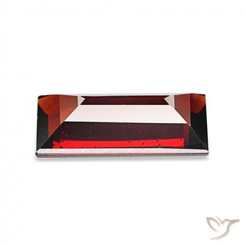 Granada Almandina Vermelho escuro Natural 1.65ct, baguete, VVS-VS