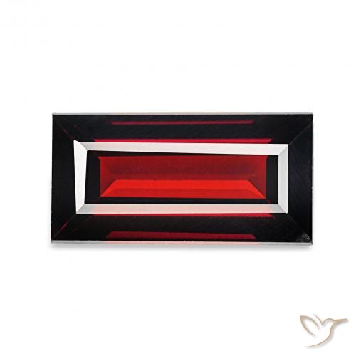 1.76ct Vermelho escuro Granada Almandina, baguete, VVS