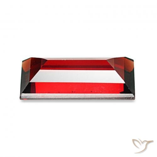 Granada Almandina Vermelho escuro Natural 1.76ct, baguete, VVS