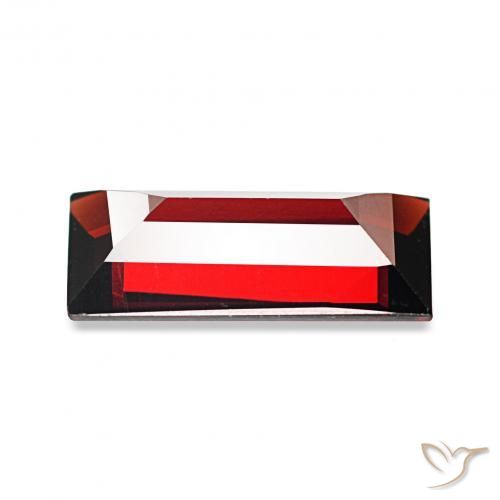 Granada Almandina Vermelho escuro Natural 1.59ct, baguete, VVS
