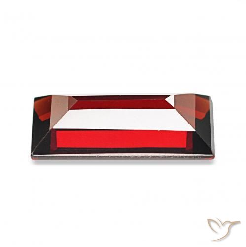 Granada Almandina Vermelho escuro Natural 1.61ct, baguete, VVS