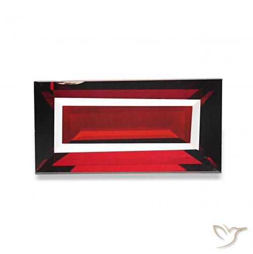 Granada Almandina groselha vermelha Natural 1.81ct, baguete, VS-SI