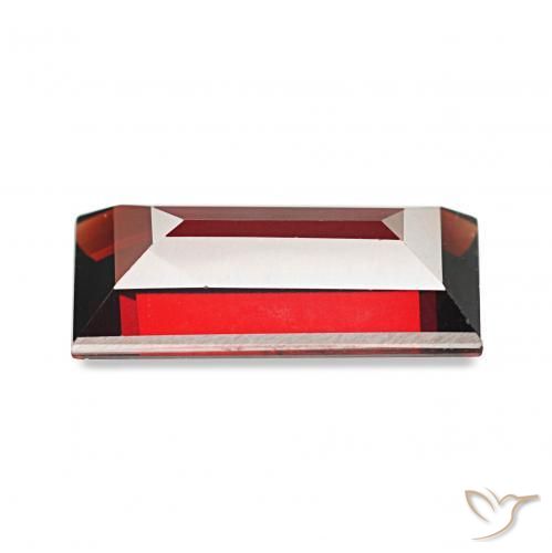 Granada Almandina groselha vermelha Natural 1.81ct, baguete, VS-SI