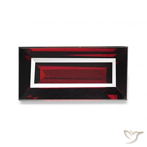 Granada Almandina Vermelho escuro Natural 1.67ct, baguete, VVS