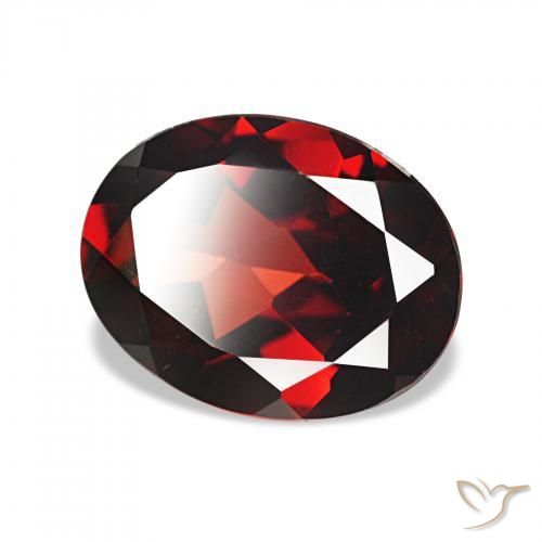 Granada Almandina Vermelho escuro Natural 1.96ct, oval, VVS