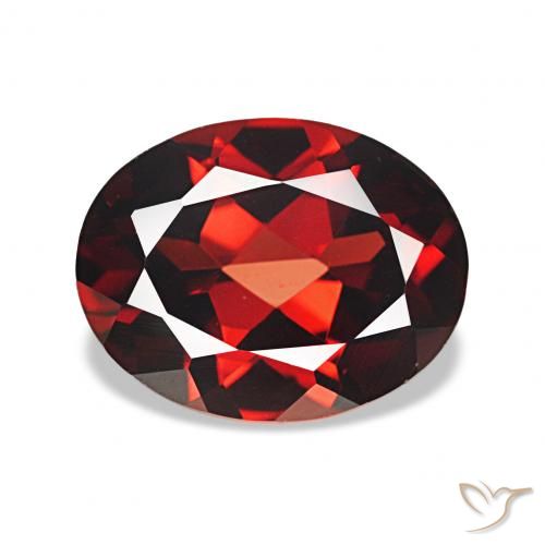 2.10ct Vermelho Sangue Profundo Granada Almandina, oval, VVS