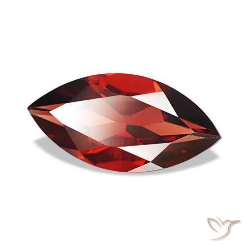 Granada Almandina vermelho médio Natural 1.95ct, Marquesa, VVS