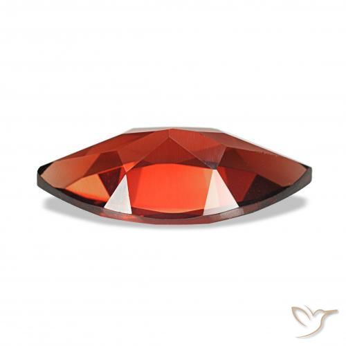 Granada Almandina vermelho médio Natural 1.95ct, Marquesa, VVS