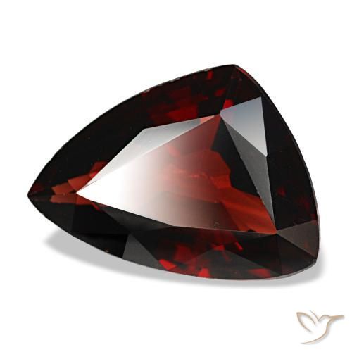 Granada almandina vermelho natural 6,08ct, forma extravagante, VS