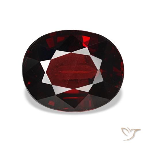 3.05ct vermelho granada almandina, oval, VVS-VS