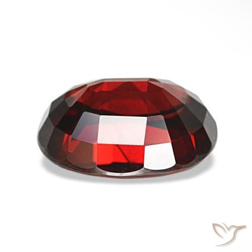 Granada almandina vermelho natural 3,05ct, corte oval, VVS-VS