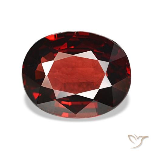 2.90ct vermelho granada almandina, oval, VVS-VS