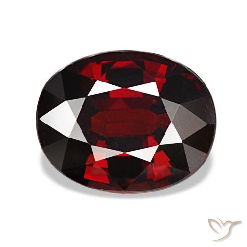3.36ct vermelho granada almandina, oval, VVS-VS