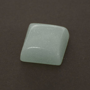 Amazonita verde natural 1,37ct, quadrado, opaco