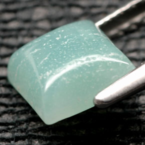 Amazonita verde natural 1,13ct, quadrado, opaco
