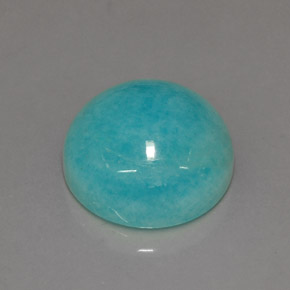 Amazonita Azul esverdeado Natural 6.40ct, Corte Redondo, Opaco