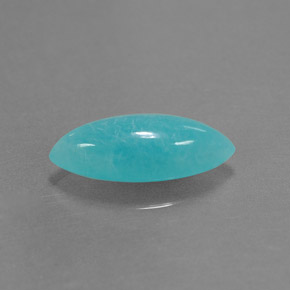 Amazonita azul natural 2,18ct, marquise, opaco