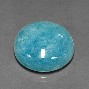 Amazonita Azul esverdeado Natural 16,26ct, Corte Redondo, Opaco