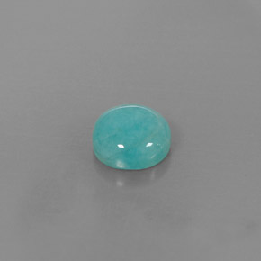 Amazonita azul natural 2,14ct, corte redondo, opaco