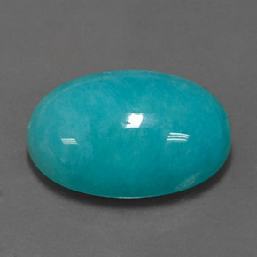 Amazonita Azul-esverdeado Natural 11,27ct, Corte Oval, Opaco